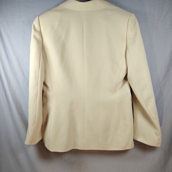 Tahari Arthur S. Levine Dress Suit Blazer jacket Stone Size 12 - Picture 2 of 11